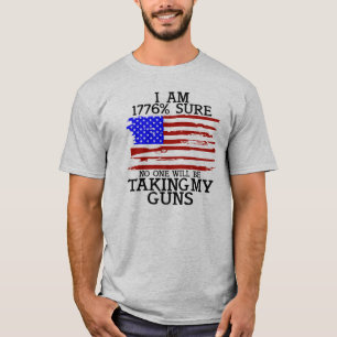 Funny Gun Rights American Flag T-Shirt