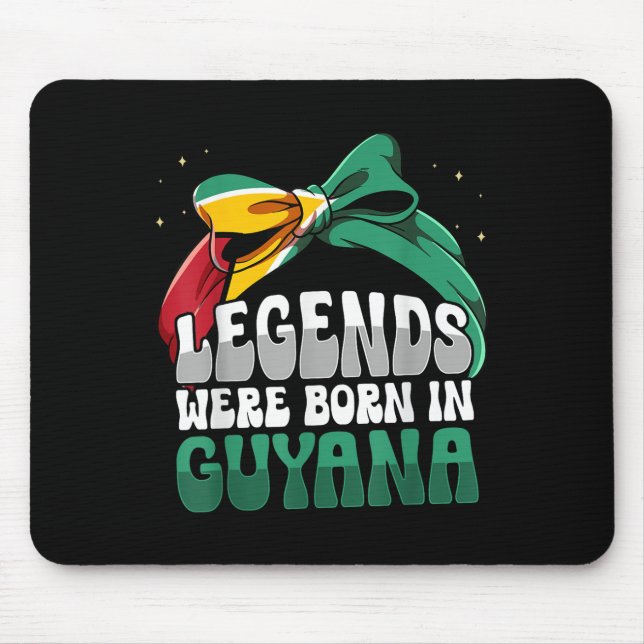 Funny Guyana Flag Guyana Mousepad (Vorne)