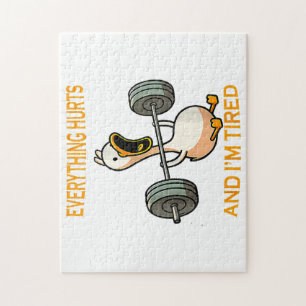 Funny gym duck Zitat alles tut weh und ich bin Rei
