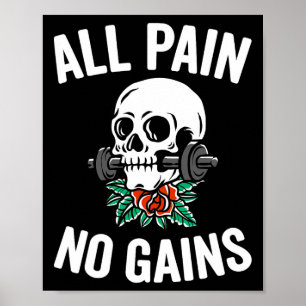 Funny Gym Fitness Workout Parodie Alle Schmerzen k Poster
