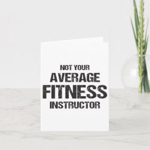 Funny Gym Instructor Workout Fitness Geschenk Body Karte