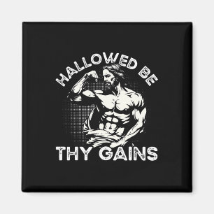 Funny Gym Workout Bodybuilding Fitness Gym und Jes Magnet
