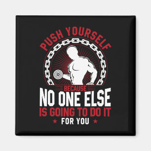 Funny Gym Workout Fitness Bodybuilding Sportwein Magnet