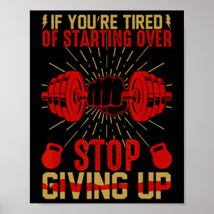 Funny Gym Workout Fitness Bodybuilding Sportwein Poster