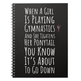 Funny Gymnastics Gift Ideas Women Girls Teens Notizblock