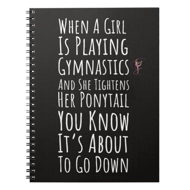 Funny Gymnastics Gift Ideas Women Girls Teens  Notizblock (Vorderseite)