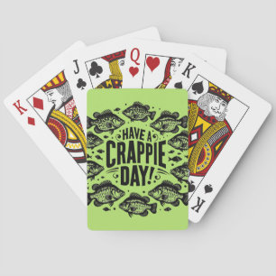 Funny haben Crappie Day Fischen Spielkarten