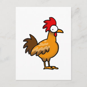 Funny Hahn Postkarte