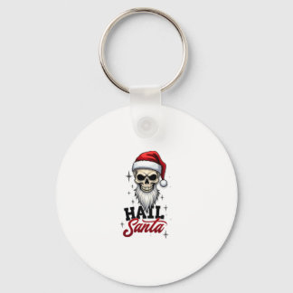 Funny Hail Santa Claus Skull Skeleton Antichrist C Schlüsselanhänger