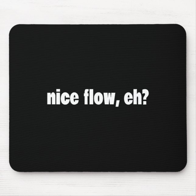 Funny Hair Meme - Sport - Hockey Hair - Flow Mousepad (Vorne)