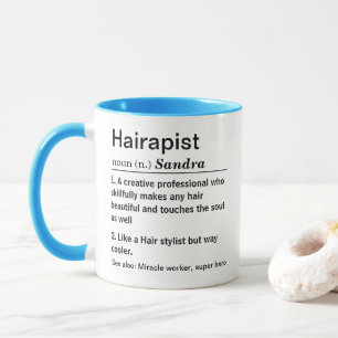 Funny Hairapist Definition Tasse