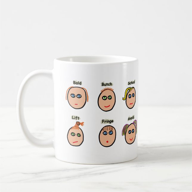 Funny Hairstyles Kaffeetasse (Links)
