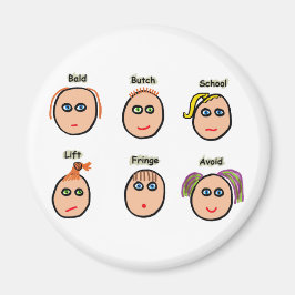 Funny Hairstyles Magnet