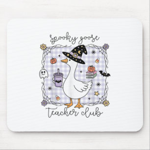 Funny Halloween Albern Gänse Hexenschaukeln Goose Mousepad