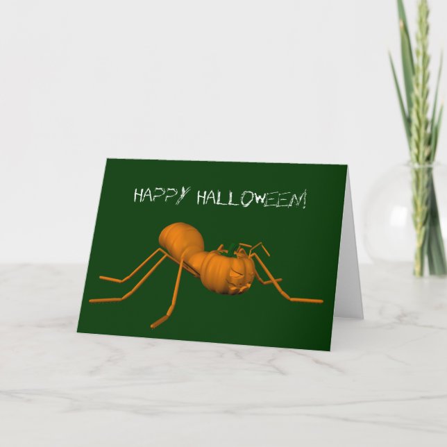 Funny Halloween Ant Karte (Vorderseite)