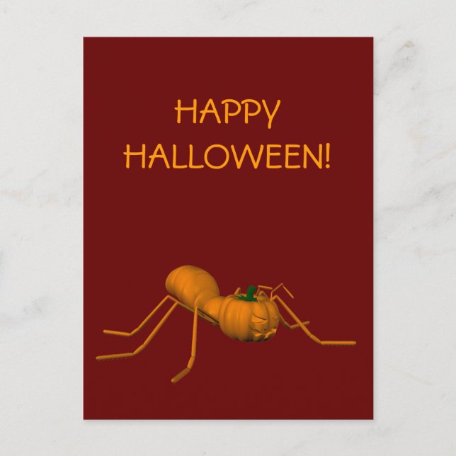 Funny Halloween Ant Postkarte (Vorderseite)