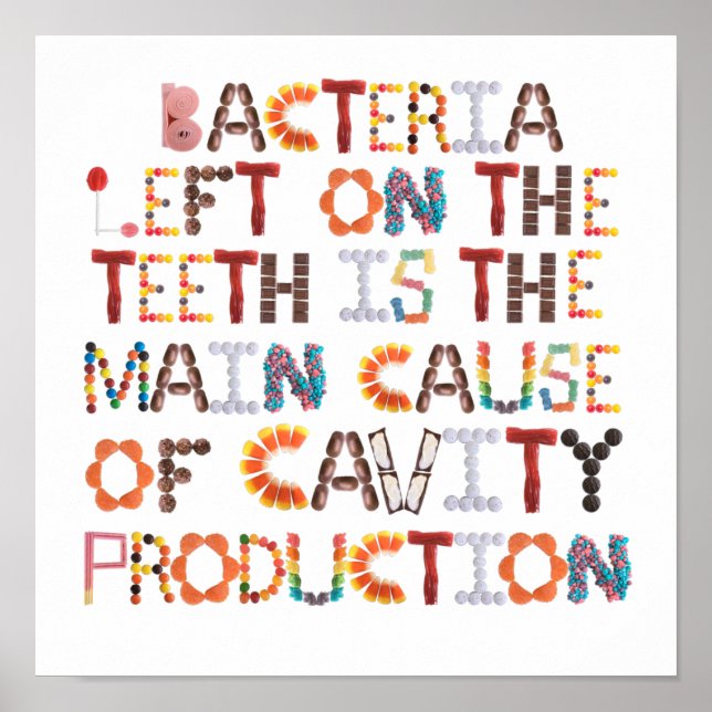 Funny Halloween Art for Dentist Poster (Vorne)