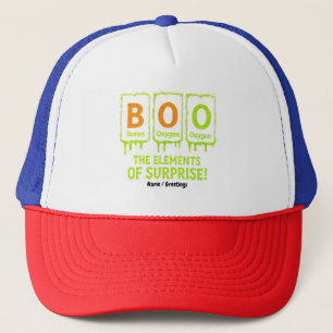 Funny Halloween Books Elements Science Überraschun Truckerkappe