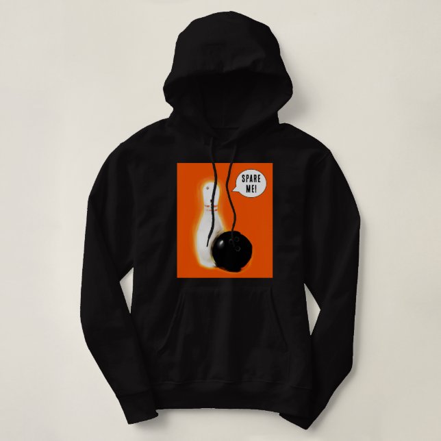 Funny Halloween Bowling Hoodie (Design vorne)