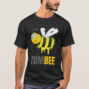 Funny Halloween Bumble Bee Zombee Zombie Grafik C T-Shirt