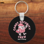 Funny Halloween Candy Quote Candy Security Crew  Schlüsselanhänger<br><div class="desc">A playful and humorous Halloween phrase centered around candy and trick-or-treat fun. This lighthearted saying captures the spirit of the spooky season with a clever twist,  making it perfect for those who enjoy festive humor and creative wordplay. A fun and engaging expression that adds personality to Halloween celebrations.</div>