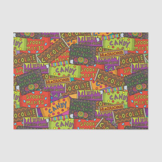 Funny Halloween Candy Seidenpapier (Vorderseite)