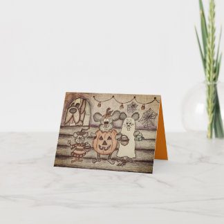Funny Halloween Card Karte