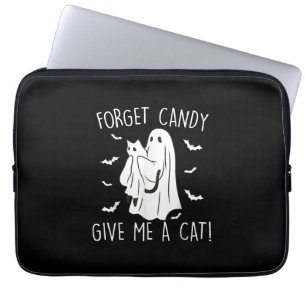 Funny Halloween Cat Ghost vergessen Candy Give me  Laptopschutzhülle