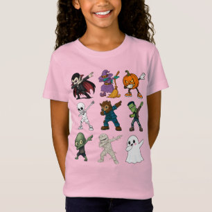 Funny Halloween Characters Dabbing T-Shirt