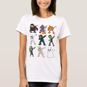 Funny Halloween Characters Dabbing T-Shirt