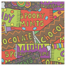 Funny Halloween Chocolate Candy Pattern