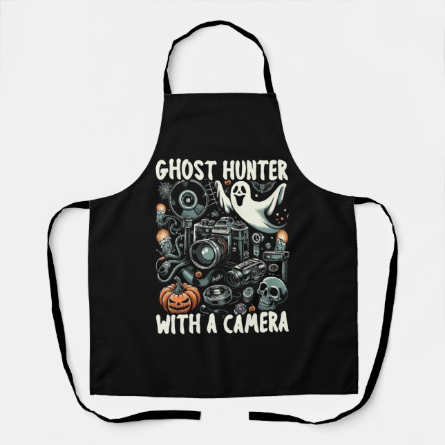Funny Halloween Costume Cameraman Fotografie Schürze (Vorderseite)