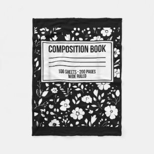 Funny Halloween Costume Journal Komposition Notebo Fleecedecke