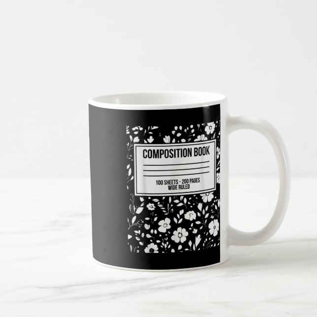 Funny Halloween Costume Journal Komposition Notebo Kaffeetasse (Rechts)