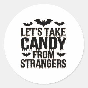 Funny Halloween Costume Lasse Candy aus Stran Runder Aufkleber