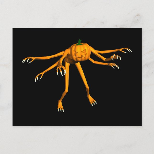 Funny Halloween Critter Postkarte (Vorderseite)