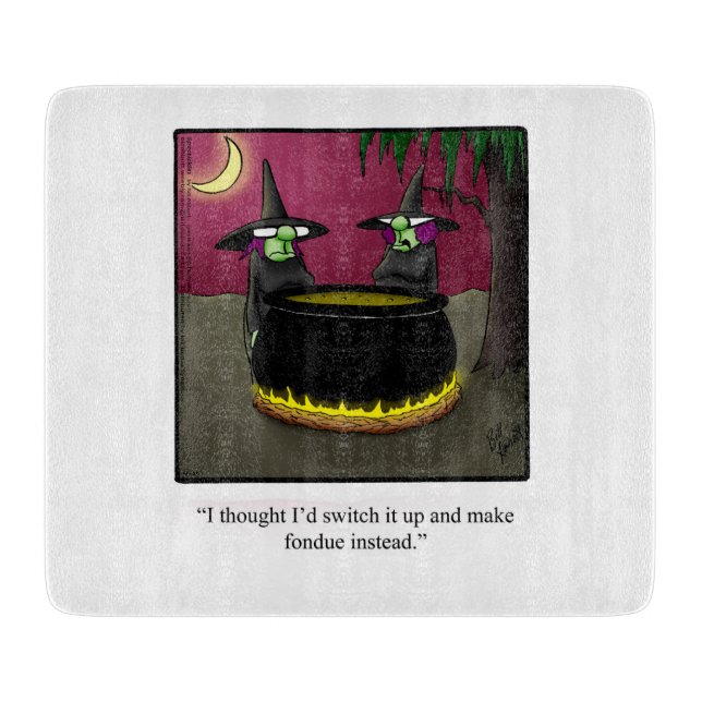 Funny Halloween Cutting Board Geschenk Schneidebrett (Vorderseite)