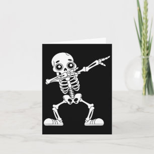 Funny Halloween Dabbing Skeleton Skull Men Boys Te Karte