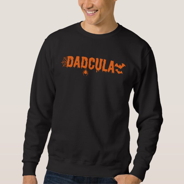 Funny Halloween Dadcula Sweatshirt (Vorderseite)