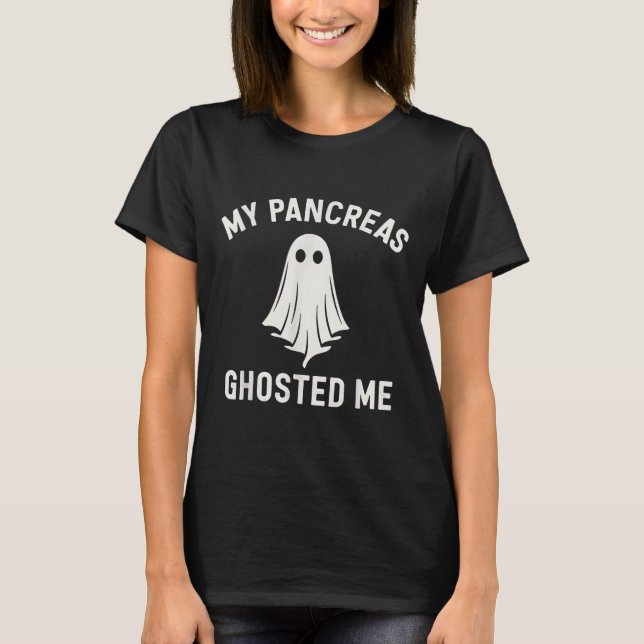 Funny Halloween Diabetes Awareness My Bauchspeiche T-Shirt (Vorderseite)
