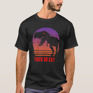 Funny Halloween Dinosaur T Rex Trick oder behandel T-Shirt