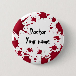 Funny Halloween Doctor Button