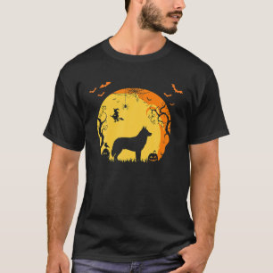 Funny Halloween Dog English Siberian Husky T-Shirt