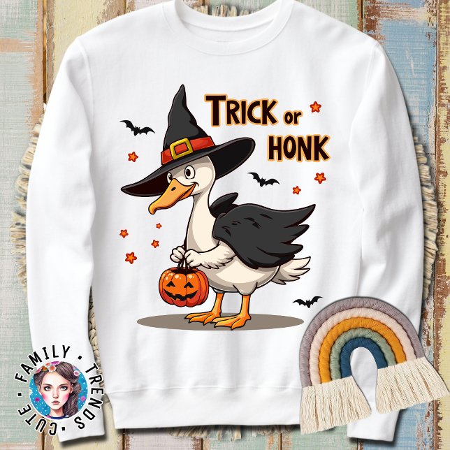 Funny Halloween Duck Costume Trick Honk Trick oder Sweatshirt (Von Creator hochgeladen)