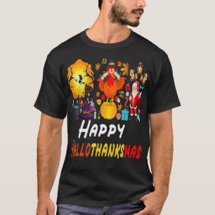 Funny Halloween Erntedank Weihnachten T-Shirt
