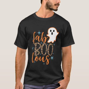 Funny Halloween Fab Boo Lous Fabulous Ghost Frauen T-Shirt