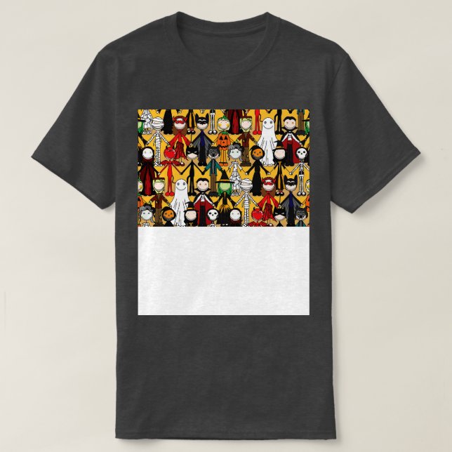 Funny Halloween Face Mask 3 T-Shirt (Design vorne)