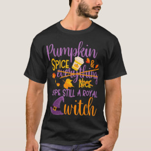 Funny Halloween Frauen Hexenkürbis Spice Fall Sa T-Shirt