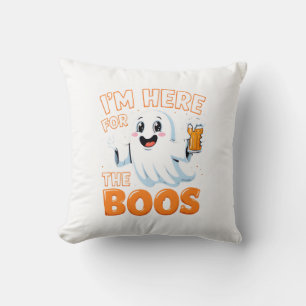 Funny Halloween Ghost Design - "I'm Here for the B Kissen