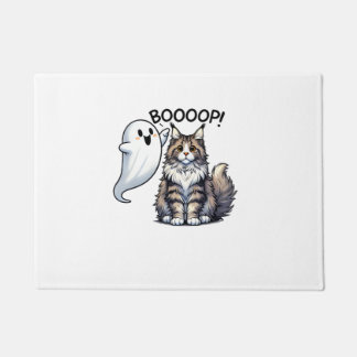 Funny Halloween Ghost Maine Coon Cat Boop Easy Laz Fußmatte